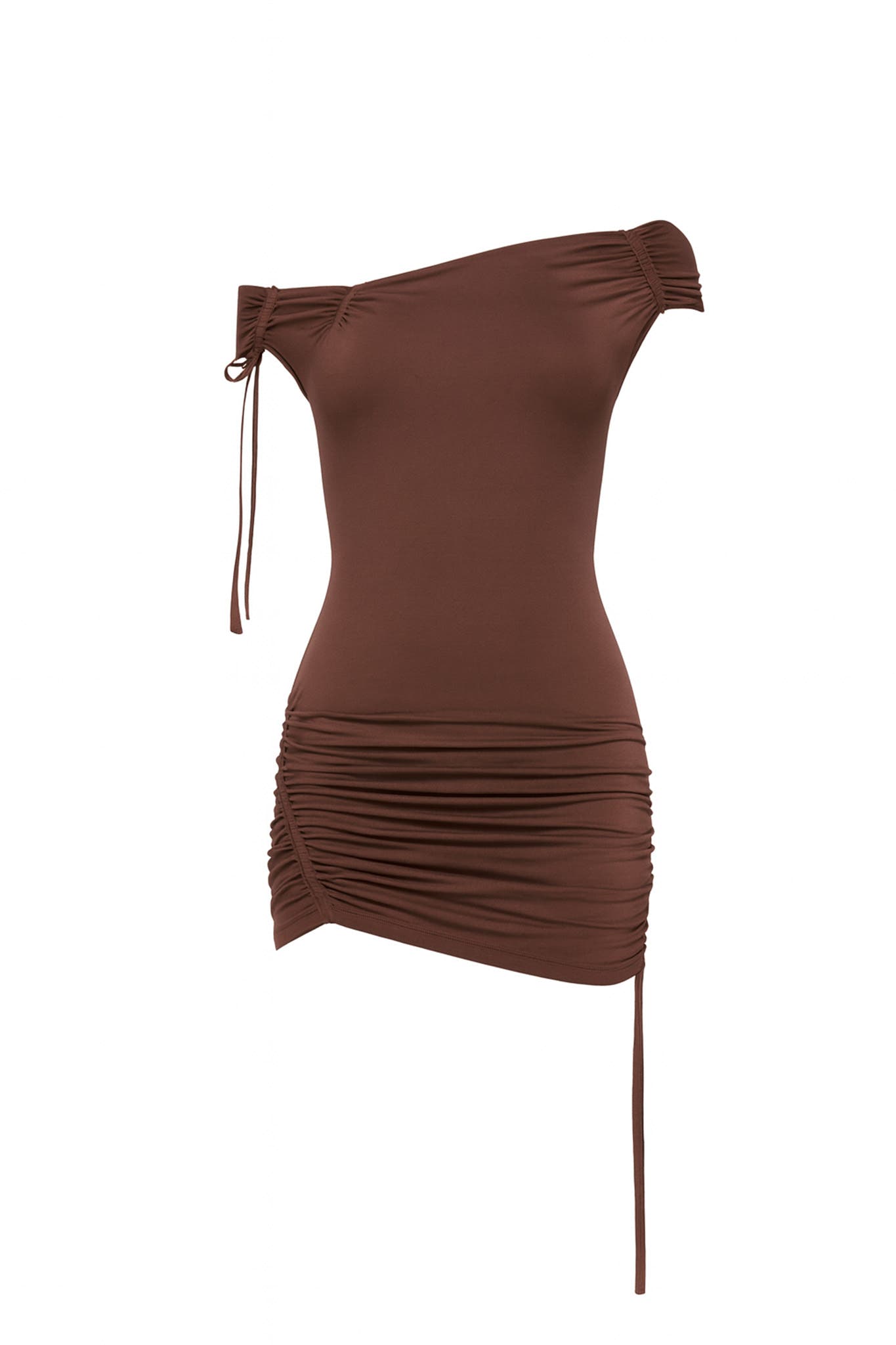 ASHA MINI DRESS - MAHOGANY