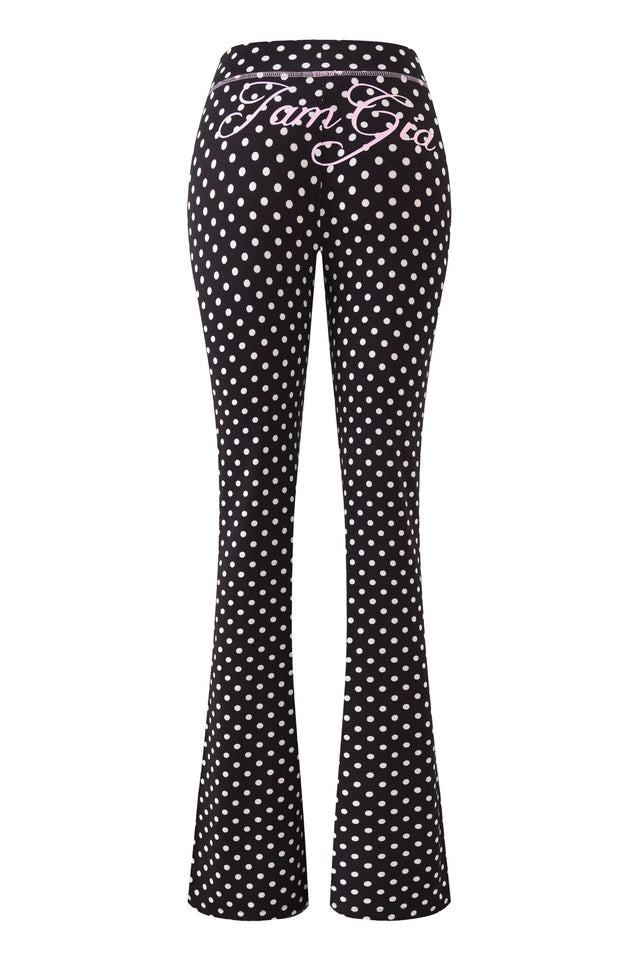BLARE TRACKPANT - BLACK POLKA DOT