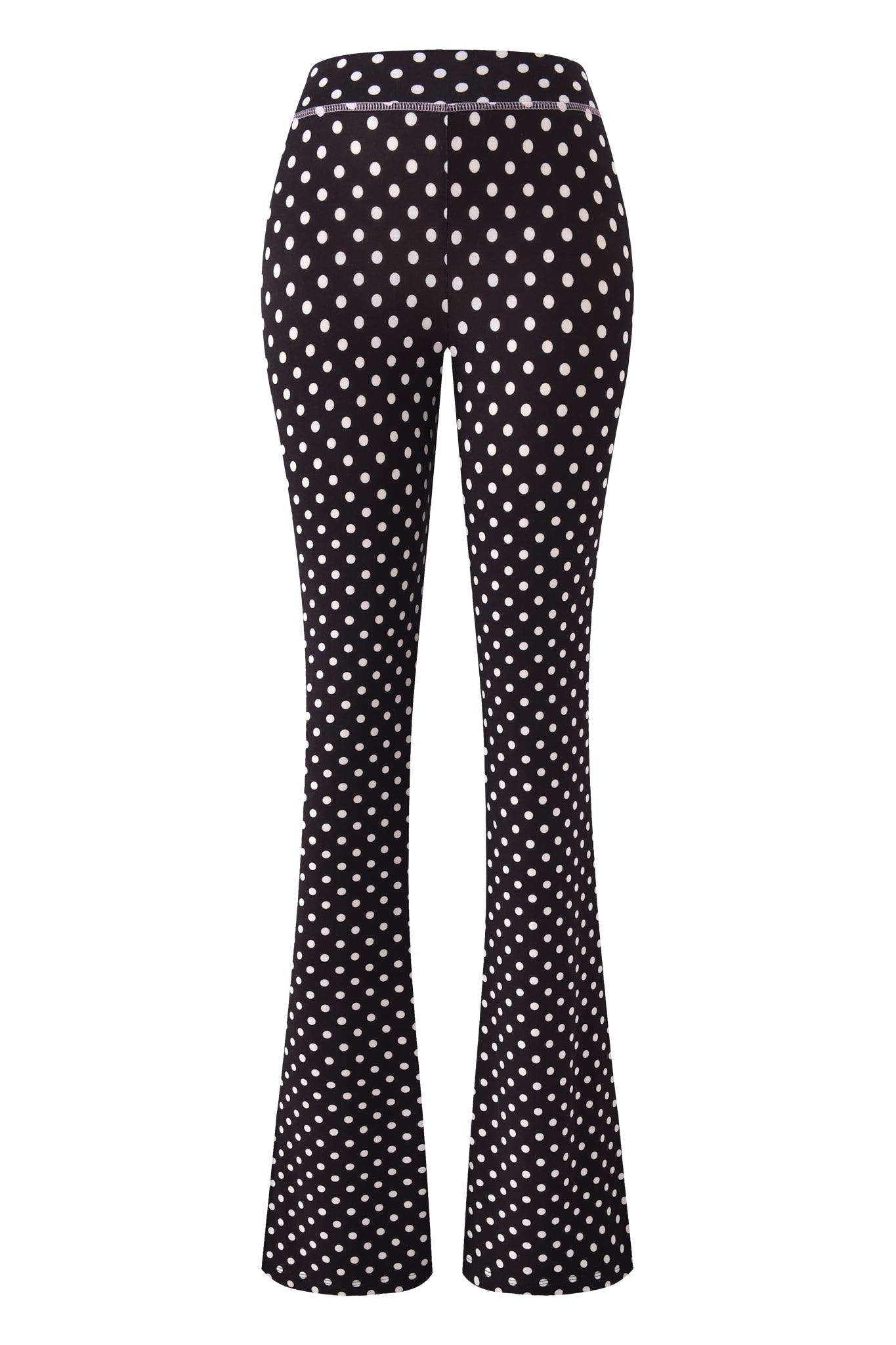BLARE TRACKPANT - BLACK POLKA DOT