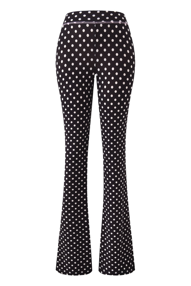 BLARE TRACKPANT - BLACK POLKA DOT