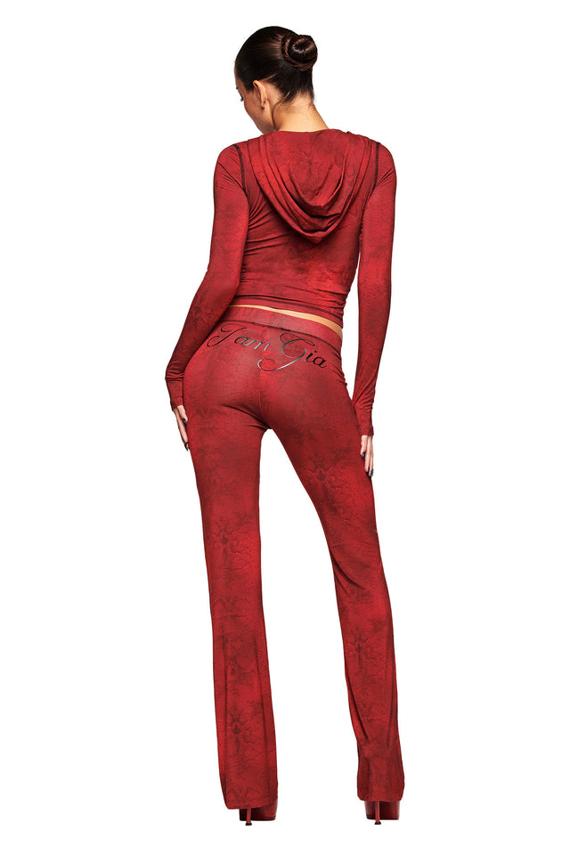 BLARE TRACKPANT - RED SERPENTINE