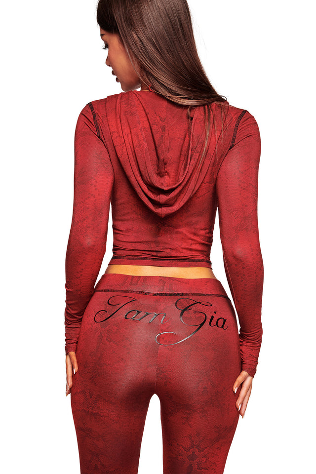 BLARE HOODIE - RED SERPENTINE