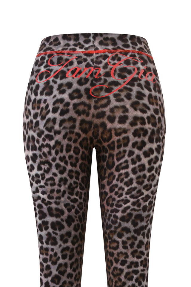 BLARE TRACKPANT - DARK LEOPARD
