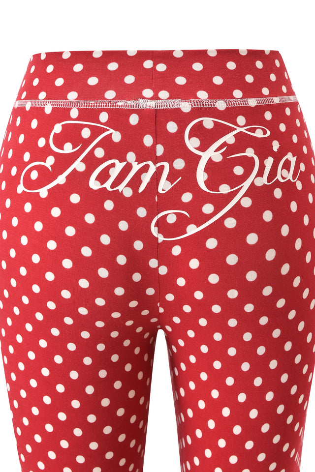 BLARE TRACKPANT - RED POLKA DOT