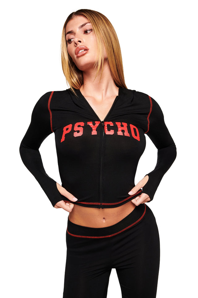 BLARE HOODIE - BLACK PSYCHO