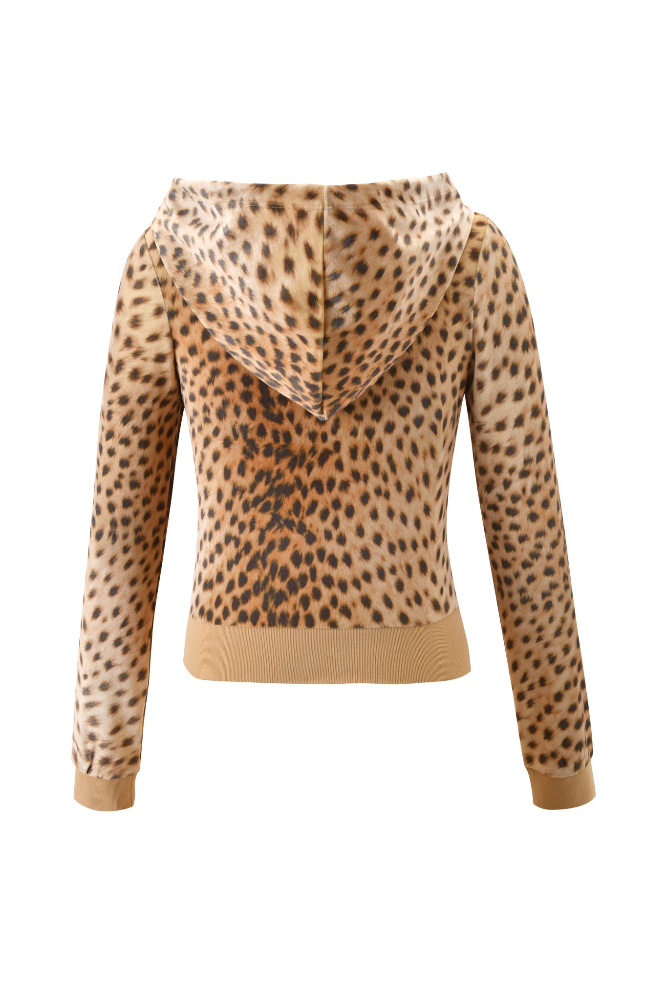 I.AM.GIA X VON DUTCH KAMERON VELOUR JACKET - LEOPARD