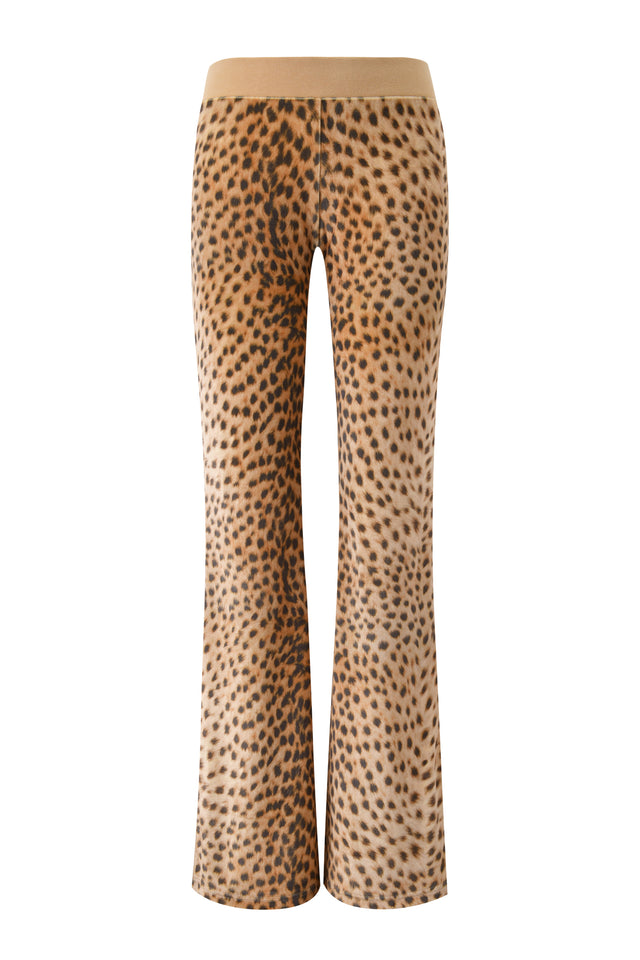 I.AM.GIA X VON DUTCH KAMERON VELOUR TRACKPANT - LEOPARD