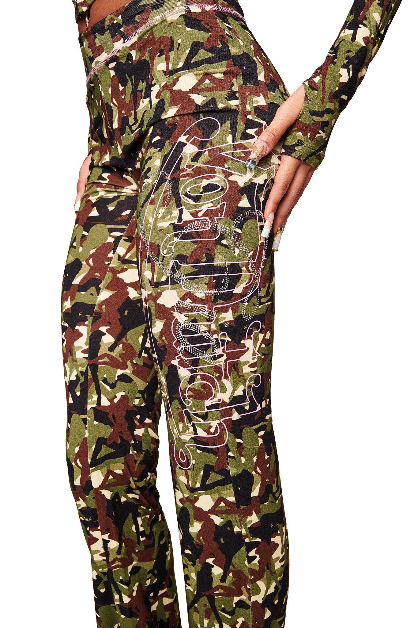 I.AM.GIA X VON DUTCH BLARE TRACKPANT - GIA GIRL CAMO