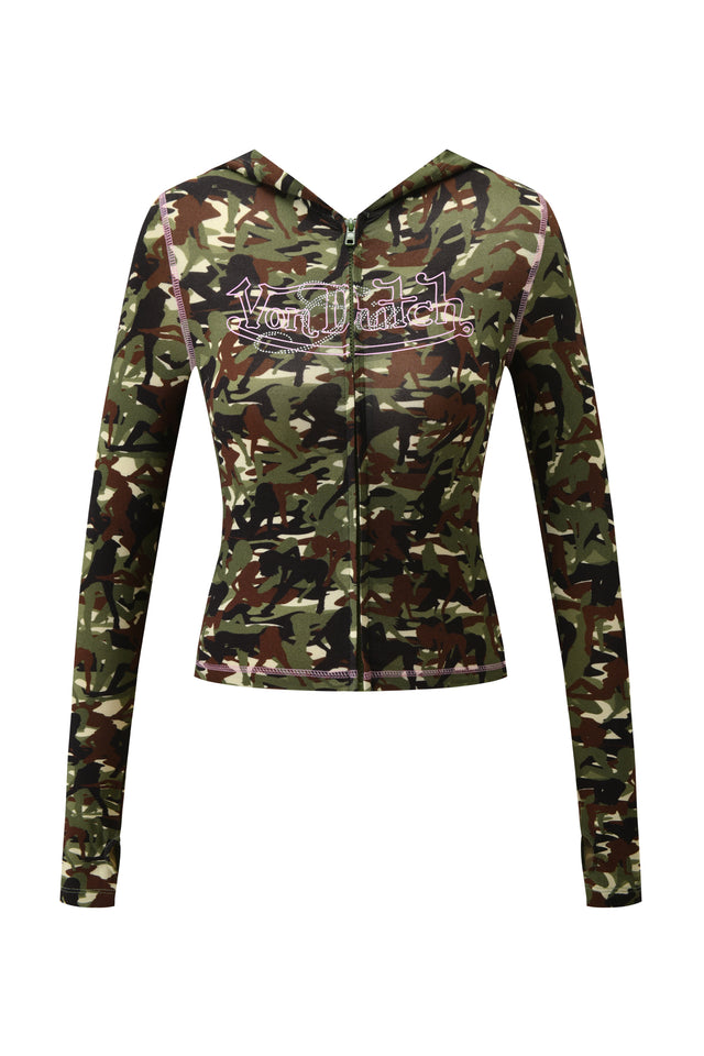 I.AM.GIA X VON DUTCH BLARE HOODIE - GIA GIRL CAMO