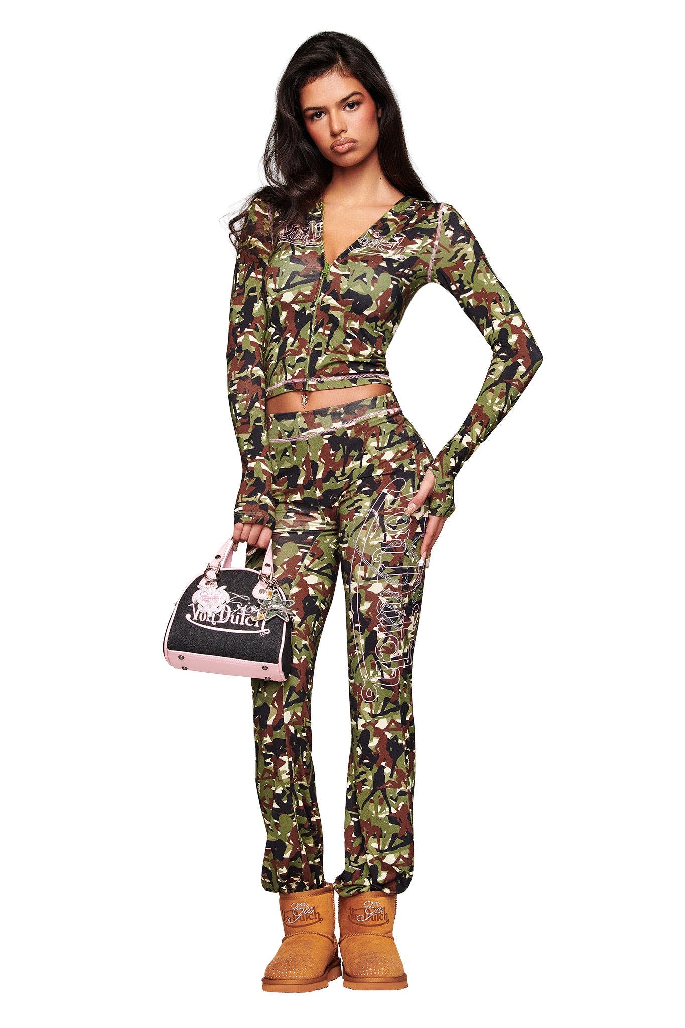 I.AM.GIA X VON DUTCH BLARE HOODIE - GIA GIRL CAMO
