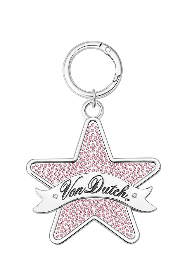 I.AM.GIA X VON DUTCH STAR KEYCHAIN - PINK STAR