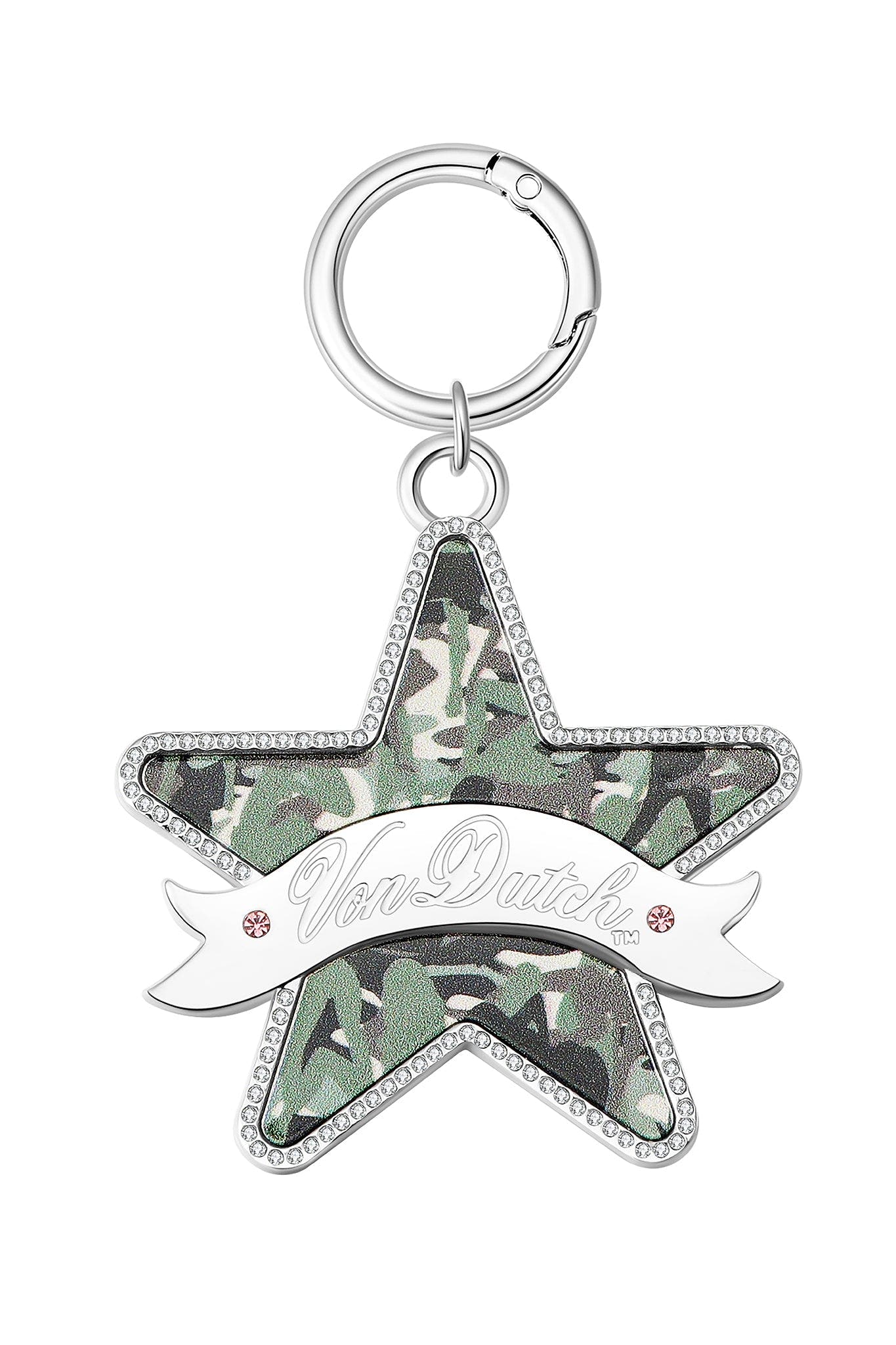 I.AM.GIA X VON DUTCH STAR KEYCHAIN - GIA GIRL CAMO STAR