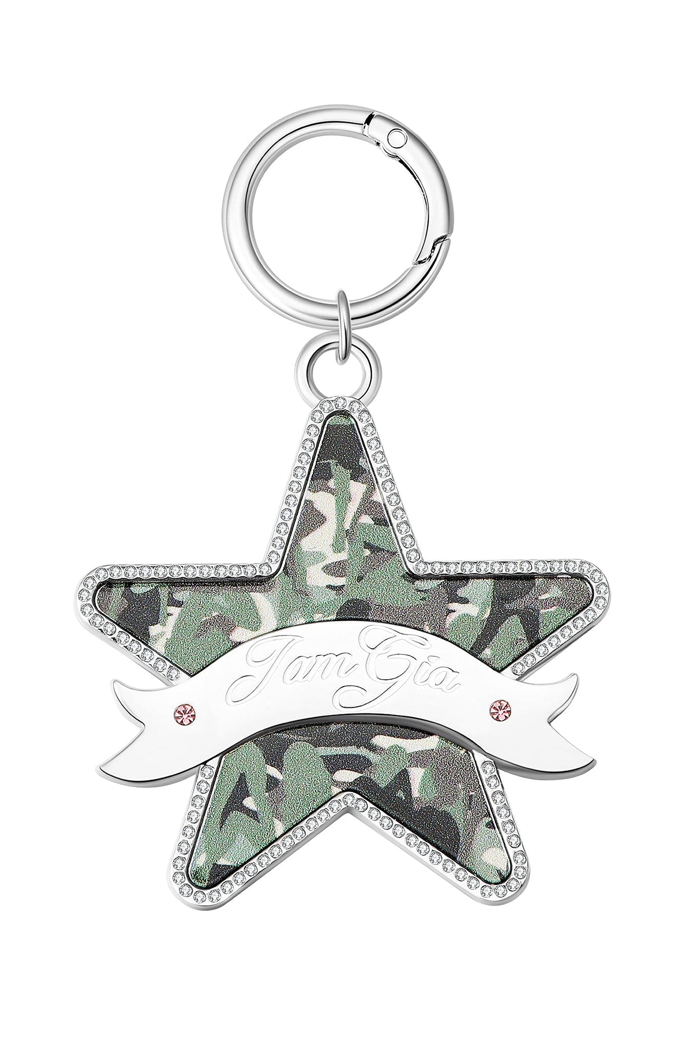 I.AM.GIA X VON DUTCH STAR KEYCHAIN - GIA GIRL CAMO STAR