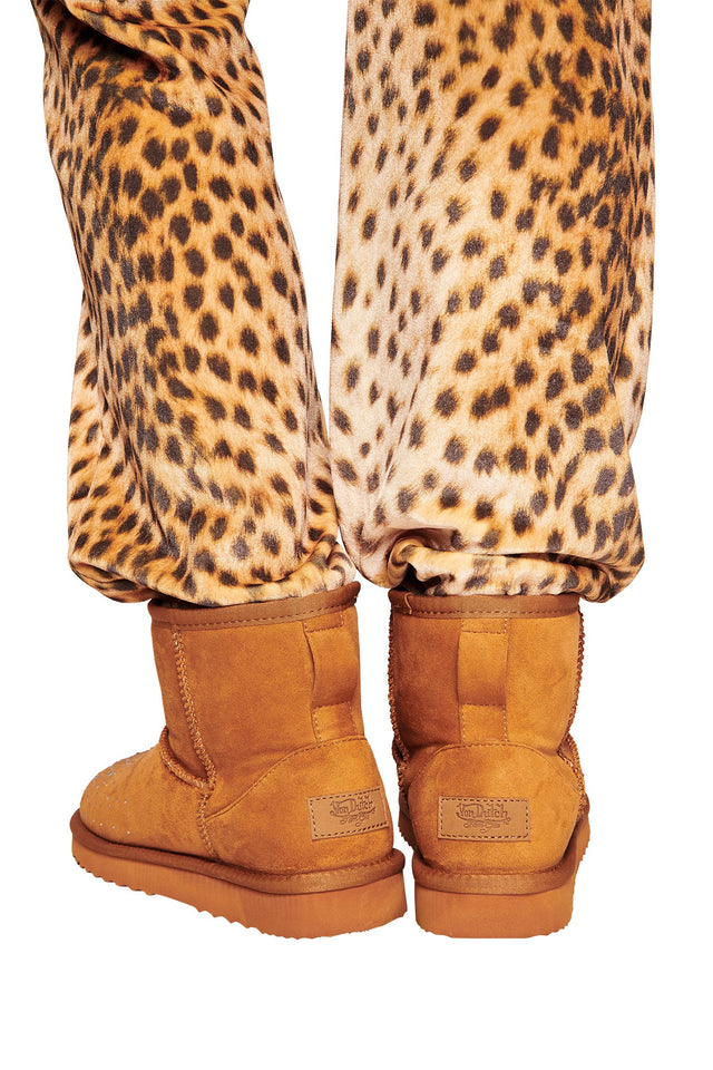 I.AM.GIA X VON DUTCH FAUX SHEARLING BOOT - BROWN