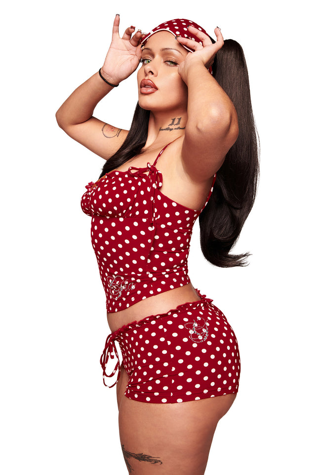 MELANIE CAMI - RED POLKA DOT