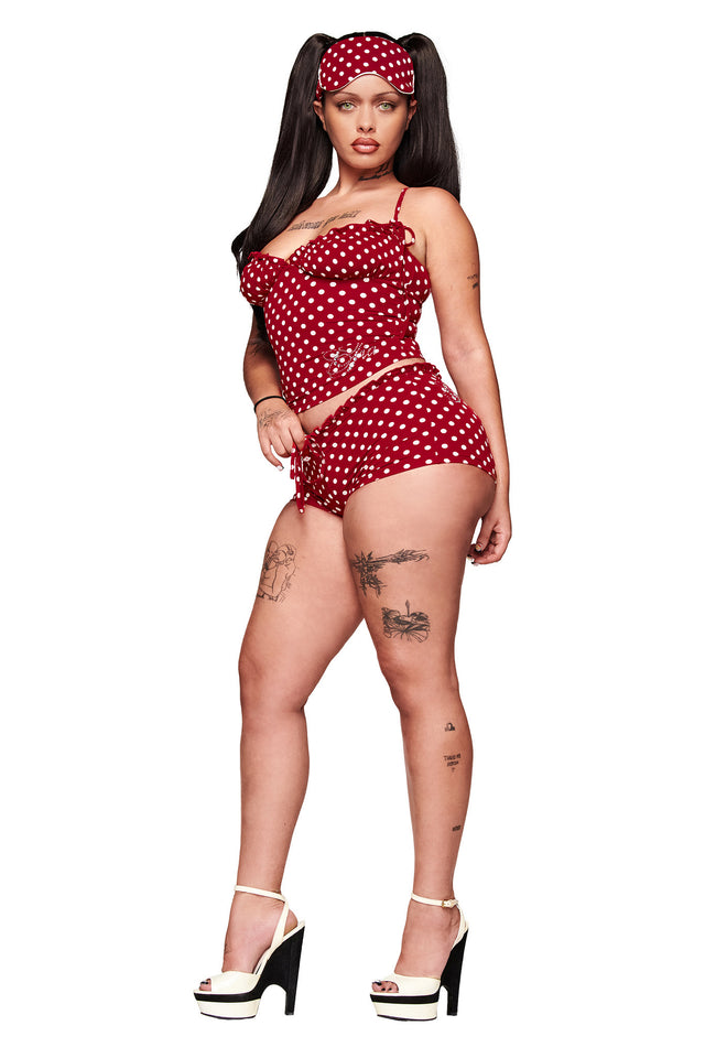 MELANIE SHORT - RED POLKA DOT